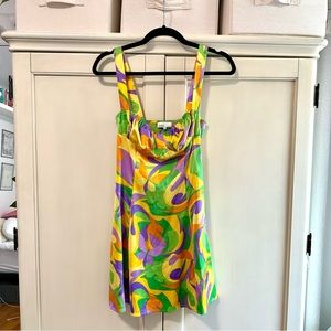 Danielle Bernstein / We Wore What Retro print Dress -Size XS